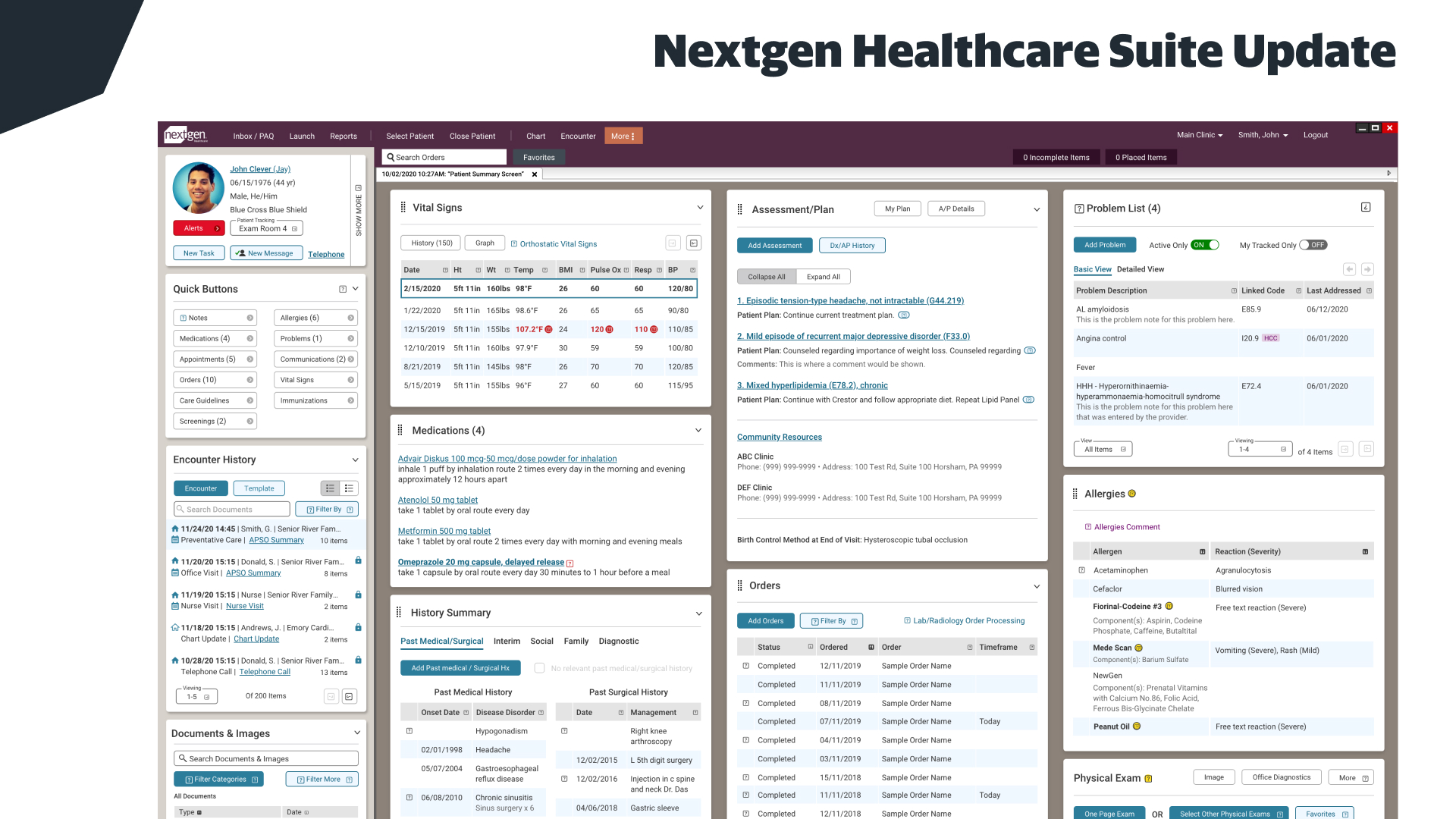 Nextgen Healthcare Suite Update